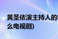 黃圣依演主持人的電視劇(黃圣依演主持人什么電視劇)