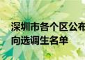 深圳市各個區(qū)公布了2021年錄用的157名定向選調(diào)生名單