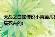 天乩之白蛇傳說小青第幾集死去(天乩之白蛇傳說小青是哪一集死去的)