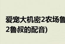 愛寵大機(jī)密2農(nóng)場魯叔是什么犬種(愛寵大機(jī)密2魯叔的配音)