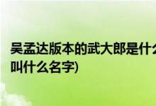 吳孟達版本的武大郎是什么電影(吳孟達版本的武大郎電影是叫什么名字)