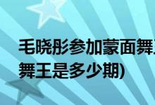 毛曉彤參加蒙面舞王第幾期(毛曉彤參加蒙面舞王是多少期)