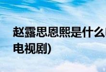 趙露思恩熙是什么電視劇(趙露思飾演恩熙的電視劇)