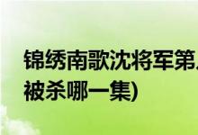 錦繡南歌沈?qū)④姷趲准赖?錦繡南歌沈?qū)④姳粴⒛囊患?