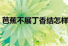 芭蕉不展丁香結(jié)怎樣理解（芭蕉不展丁香結(jié)）