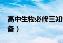 高中生物必修三知識點總結(jié)（2022年備考必備）