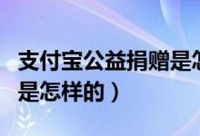 支付寶公益捐贈是怎么回事（支付寶公益捐贈是怎樣的）