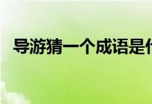 導游猜一個成語是什么（導游猜一個成語）