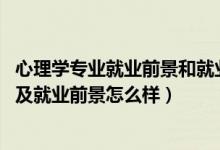 心理學(xué)專業(yè)就業(yè)前景和就業(yè)方向（2022心理學(xué)專業(yè)就業(yè)方向及就業(yè)前景怎么樣）