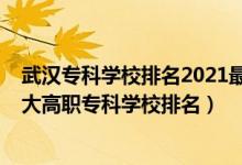 武漢專科學(xué)校排名2021最新排名公辦（2022武漢最好的十大高職?？茖W(xué)校排名）