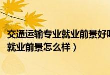 交通運(yùn)輸專業(yè)就業(yè)前景好嗎（2022交通運(yùn)輸專業(yè)就業(yè)方向及就業(yè)前景怎么樣）