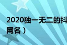 2020獨一無二的抖音名霸氣（2020抖音最火網(wǎng)名）