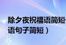 除夕夜祝福語簡短一句話（2021除夕夜祝福語句子簡短）