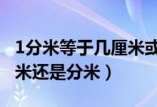 1分米等于幾厘米或1dm等于幾cm（cm是厘米還是分米）