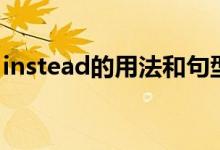 instead的用法和句型（instead的用法例句）