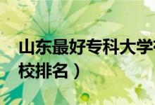 山東最好?？拼髮W有哪些（2022山東專科學校排名）