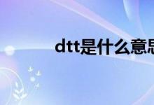 dtt是什么意思?。╠tt是什么）