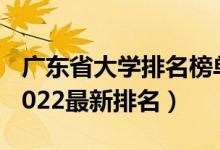 廣東省大學排名榜單前50（廣東省大學排名2022最新排名）