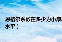 恩格爾系數(shù)在多少為小康水平?。ǘ鞲駹栂禂?shù)在多少為小康水平）