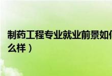 制藥工程專業(yè)就業(yè)前景如何（2022制藥工程專業(yè)就業(yè)前景怎么樣）