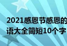 2021感恩節(jié)感恩的的話（2021感恩節(jié)感恩寄語大全簡短10個字）