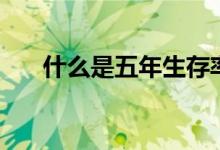 什么是五年生存率（什么是五言律詩(shī)）