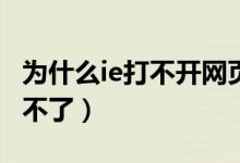 為什么ie打不開網(wǎng)頁（手機(jī)瀏覽器有些網(wǎng)站進(jìn)不了）