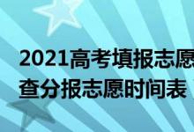 2021高考填報(bào)志愿錄取查詢時(shí)間（2021高考查分報(bào)志愿時(shí)間表）