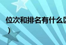 位次和排名有什么區(qū)別（如何根據(jù)位次選大學）