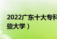 2022廣東十大專(zhuān)科學(xué)校排名（高職可以考哪些大學(xué)）