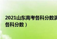 2021山東高考各科分?jǐn)?shù)滿分多少（2022年山東高考總分及各科分?jǐn)?shù)）