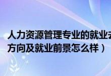 人力資源管理專業(yè)的就業(yè)去向（2022人力資源管理專業(yè)就業(yè)方向及就業(yè)前景怎么樣）