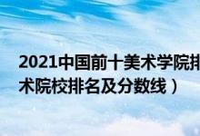 2021中國前十美術(shù)學(xué)院排名及分?jǐn)?shù)線（2022年中國八大美術(shù)院校排名及分?jǐn)?shù)線）