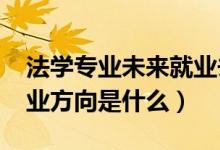 法學(xué)專業(yè)未來(lái)就業(yè)去向（2021法學(xué)專業(yè)的就業(yè)方向是什么）