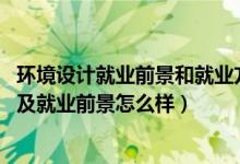 環(huán)境設(shè)計就業(yè)前景和就業(yè)方向（2022環(huán)境設(shè)計專業(yè)就業(yè)方向及就業(yè)前景怎么樣）