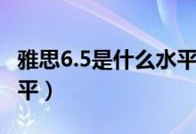 雅思6.5是什么水平的成績（雅思6.5是什么水平）