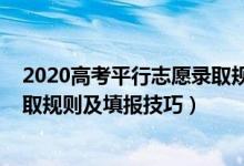 2020高考平行志愿錄取規(guī)則及填報技巧（2022平行志愿錄取規(guī)則及填報技巧）