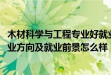 木材科學(xué)與工程專業(yè)好就業(yè)嗎（2022木材科學(xué)與工程專業(yè)就業(yè)方向及就業(yè)前景怎么樣）