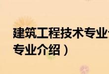 建筑工程技術專業(yè)介紹（2022建筑工程技術專業(yè)介紹）