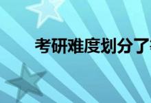 考研難度劃分了等級你屬于哪個級別