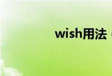 wish用法（wish的用法）