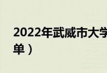 2022年武威市大學(xué)有哪些（最新武威學(xué)校名單）