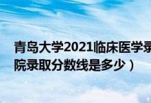 青島大學(xué)2021臨床醫(yī)學(xué)錄取線是多少（2021青島大學(xué)醫(yī)學(xué)院錄取分?jǐn)?shù)線是多少）