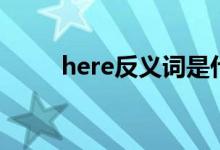 here反義詞是什么（here反義詞）