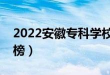 2022安徽專科學(xué)校排名（最新高職院校排行榜）