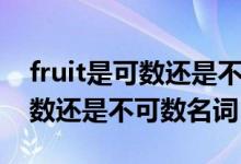 fruit是可數(shù)還是不可數(shù)名詞例句（fruit是可數(shù)還是不可數(shù)名詞）