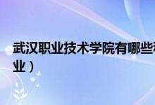 武漢職業(yè)技術學院有哪些科目（武漢職業(yè)技術學院有哪些專業(yè)）