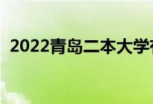 2022青島二本大學(xué)有哪些（最新院校名單）