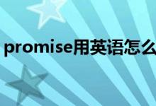 promise用英語怎么記（promise用法搭配）