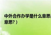 中外合作辦學(xué)是什么意思是學(xué)費(fèi)貴嗎（中外合作辦學(xué)是什么意思?）